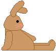 Cute Bunny Sitting Down